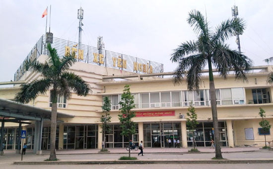 Phía ngoài bến xe Yên Nghĩa - Hải Phòng