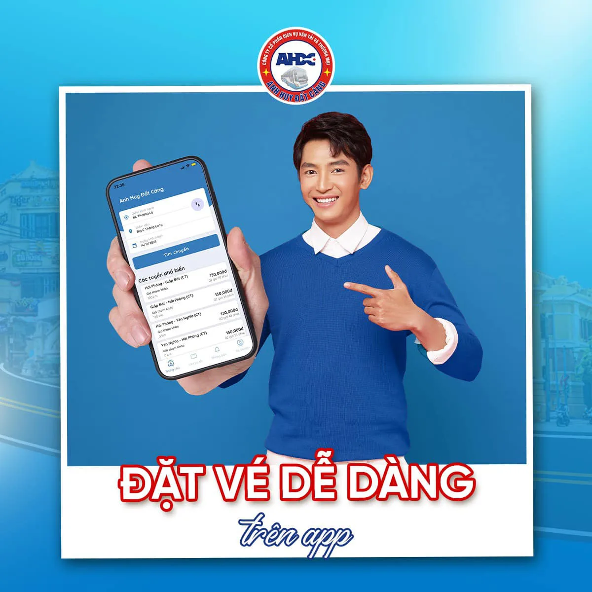 Đặt vé xe cực dễ dàng